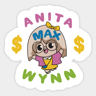 anita max wynn Sticker